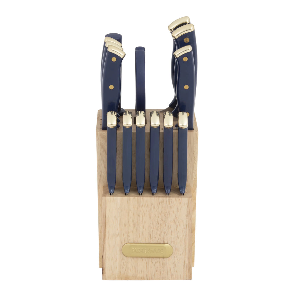 15-Piece Forged Triple Riveted Knife Set with Block X261