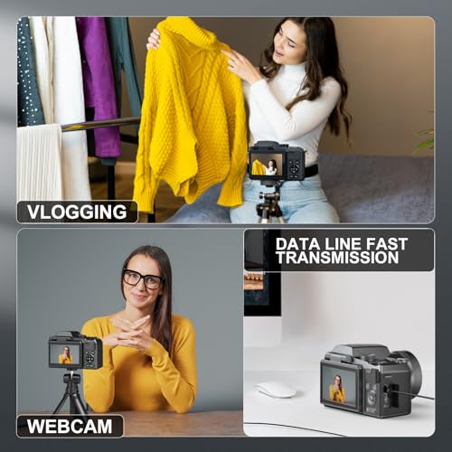 64MP Compact Digital Camera with WiFi Flash V880