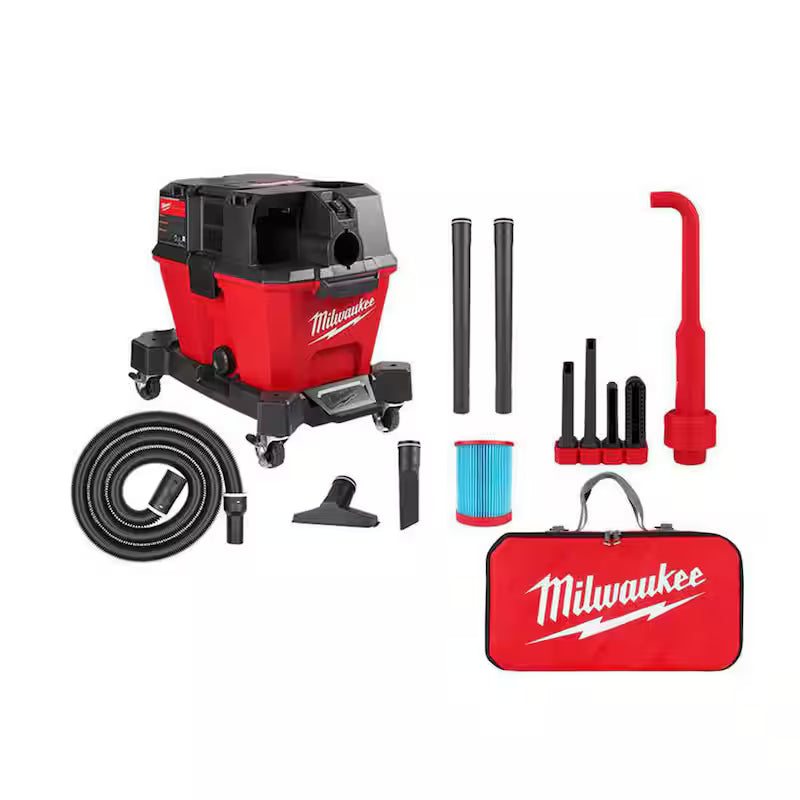 6 Gal. Cordless Wet/Dry Shop Vacuum with Filter, Hose and Bag E777