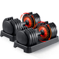 Adjustable Dumbbells Weight Set, Pair, Black X711555
