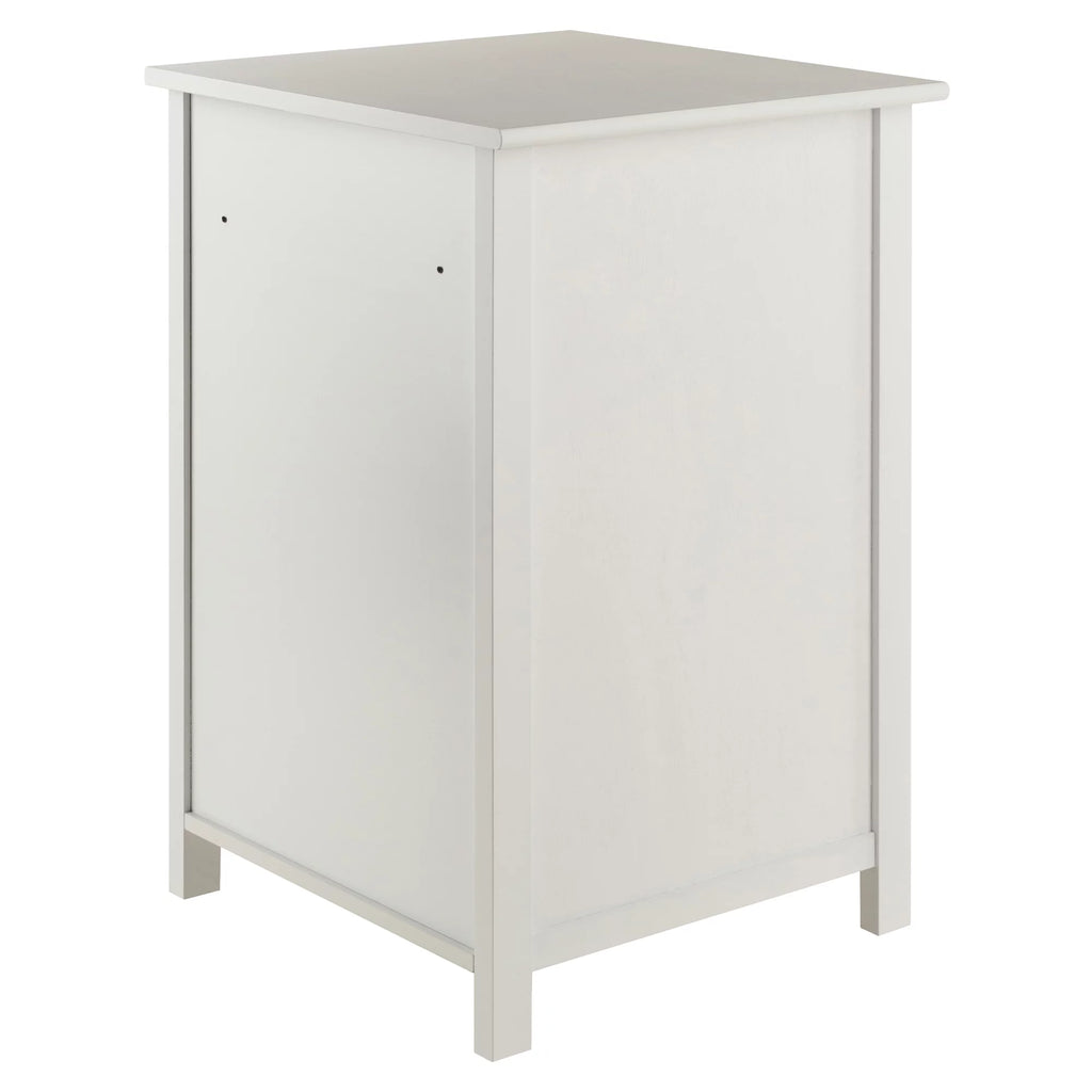 White Wood File Cabinet M432