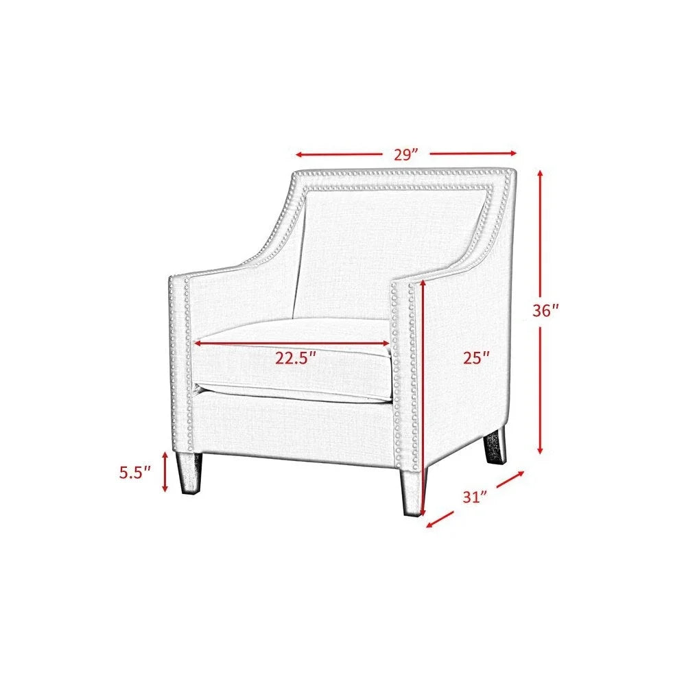 Gray Brown Armchair Sofa and Ottoman Set F119
