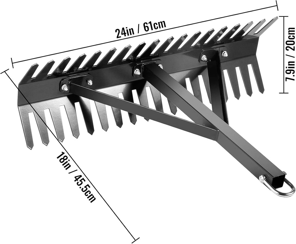 24 inch Double Sided Aquatic Weed Rake with 66 ft Rope V494