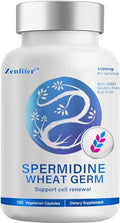 120 Capsules Spermidine Wheat Germ 1500mg Zinc Supplement R395