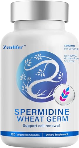 120 Capsules Spermidine Wheat Germ 1500mg Zinc Supplement R395