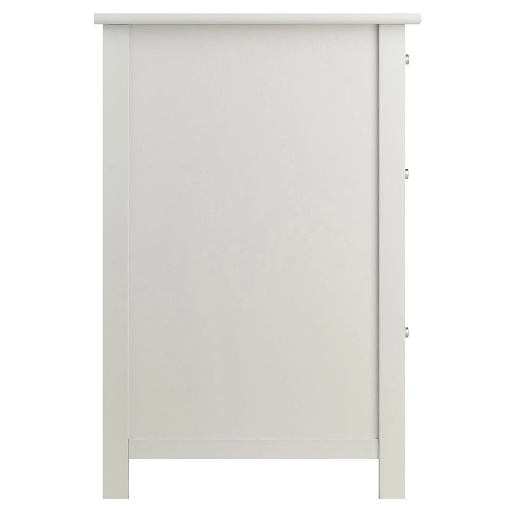 White Wood File Cabinet M432