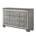 Gray 9 Drawer Dresser with Mirror H694478