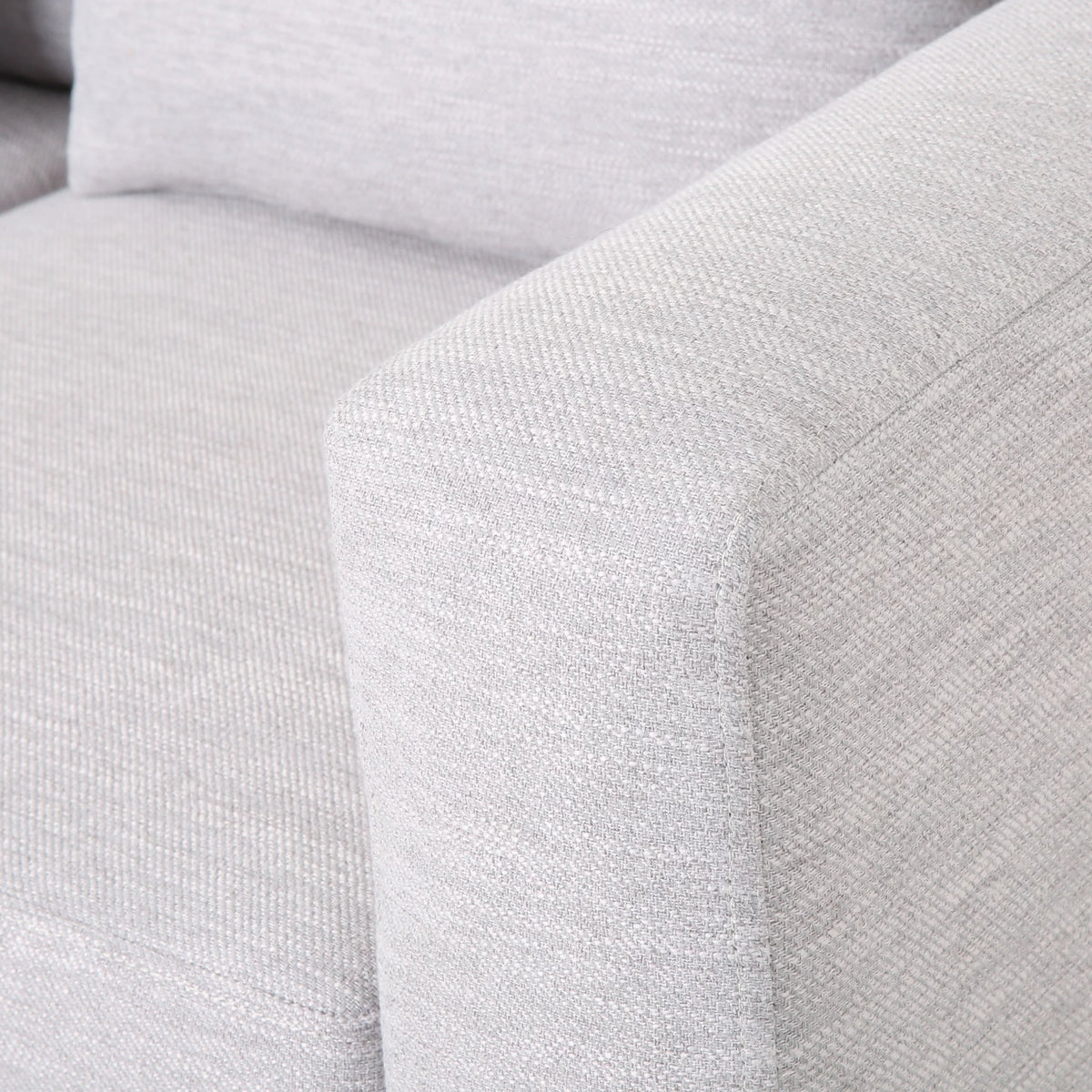 Light Gray Fabric 3 Seater Sofa with Accent Pillows N776
