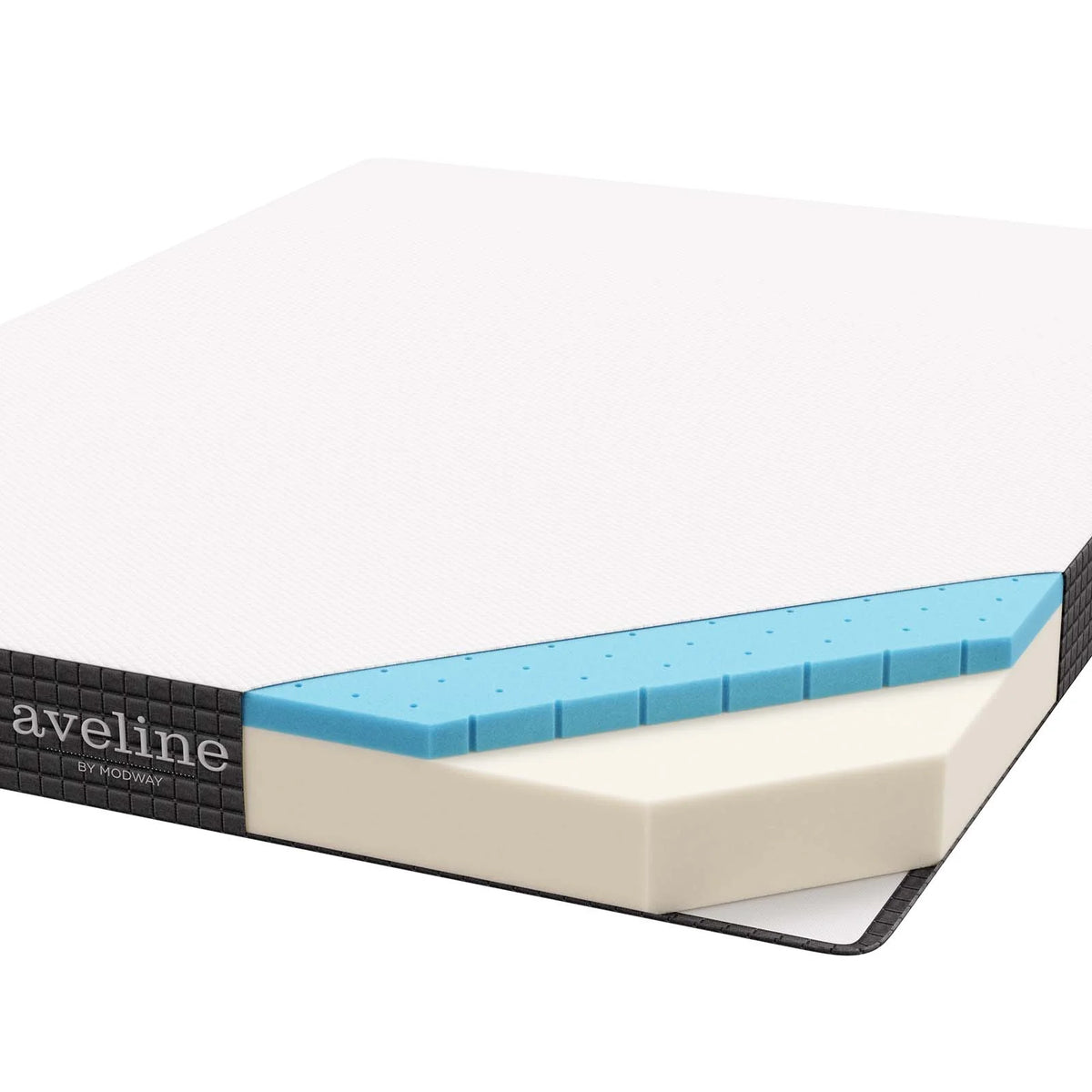Memory Foam Narrow Twin Mattress in White G8241