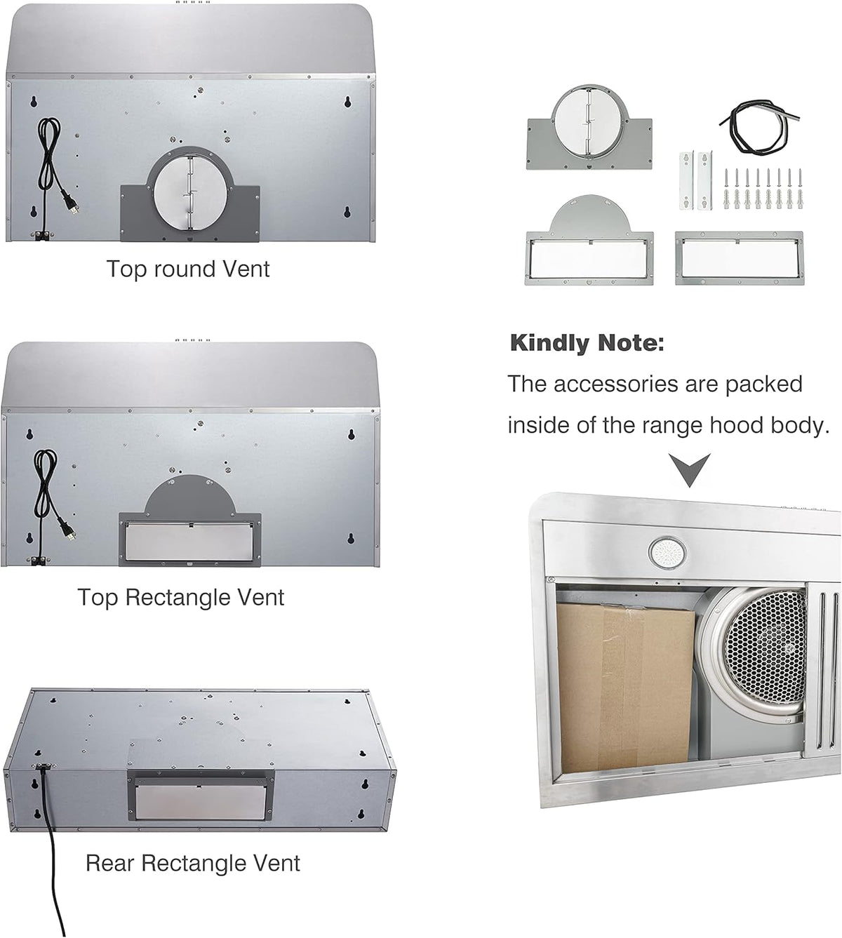 30 Inch Under Cabinet Range Hood Stainless Steel 400 CFM I7759