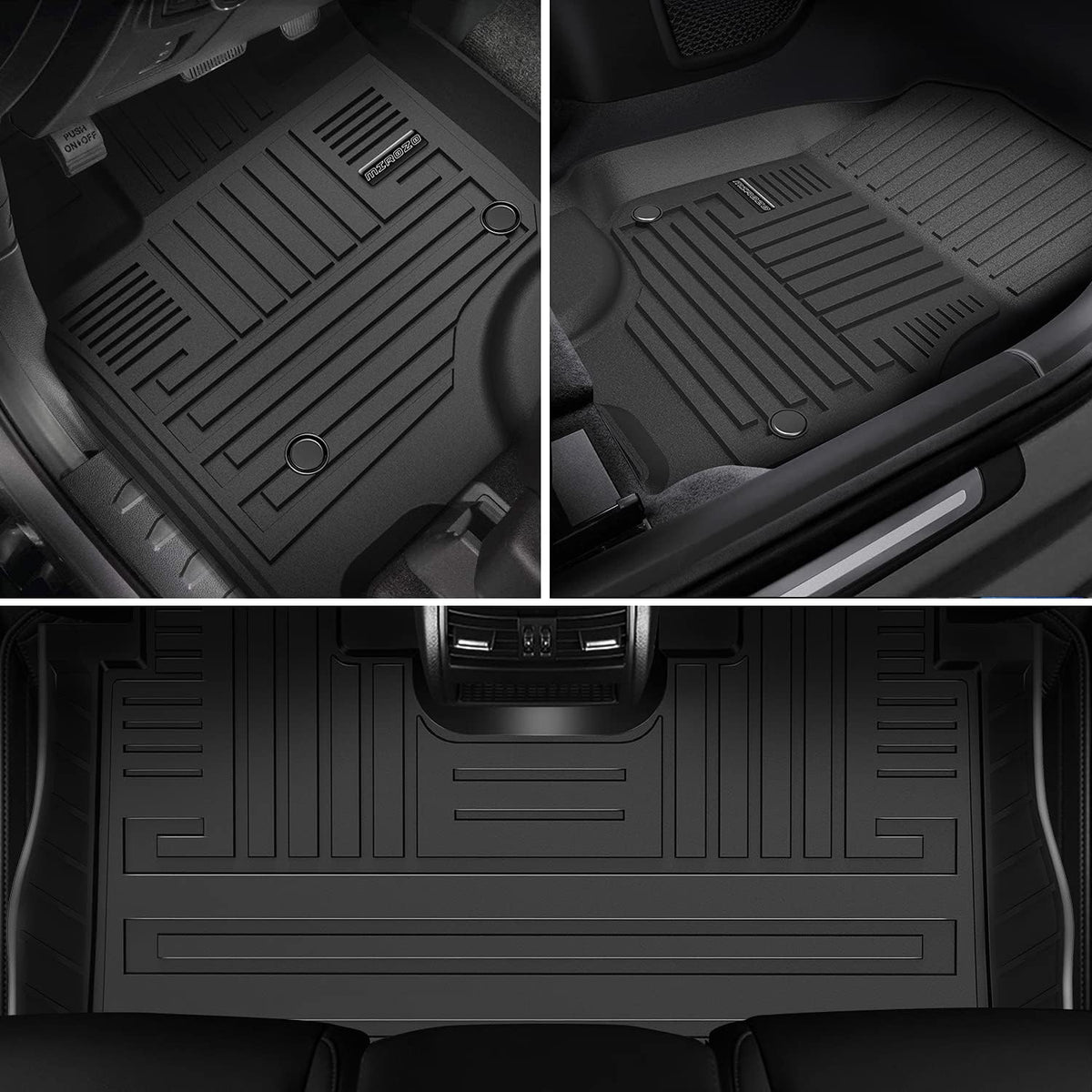 All Weather Car Floor Mats Front & 2nd Seat Floor Liners K808589