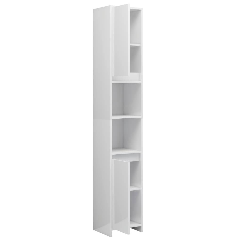 High Gloss White Chipboard Bathroom Cabinet U99070