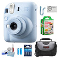 Pastel Blue Instant Film Camera with Case Batteries Lens Cleaning Kit M382301