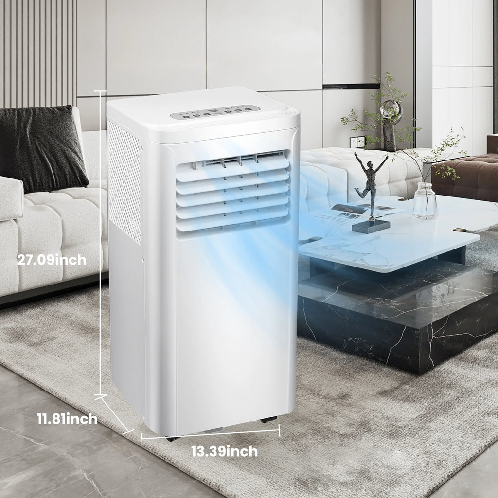 6000BTU 3-in-1 Portable Air Conditioner with Dehumidifier Fan White V615