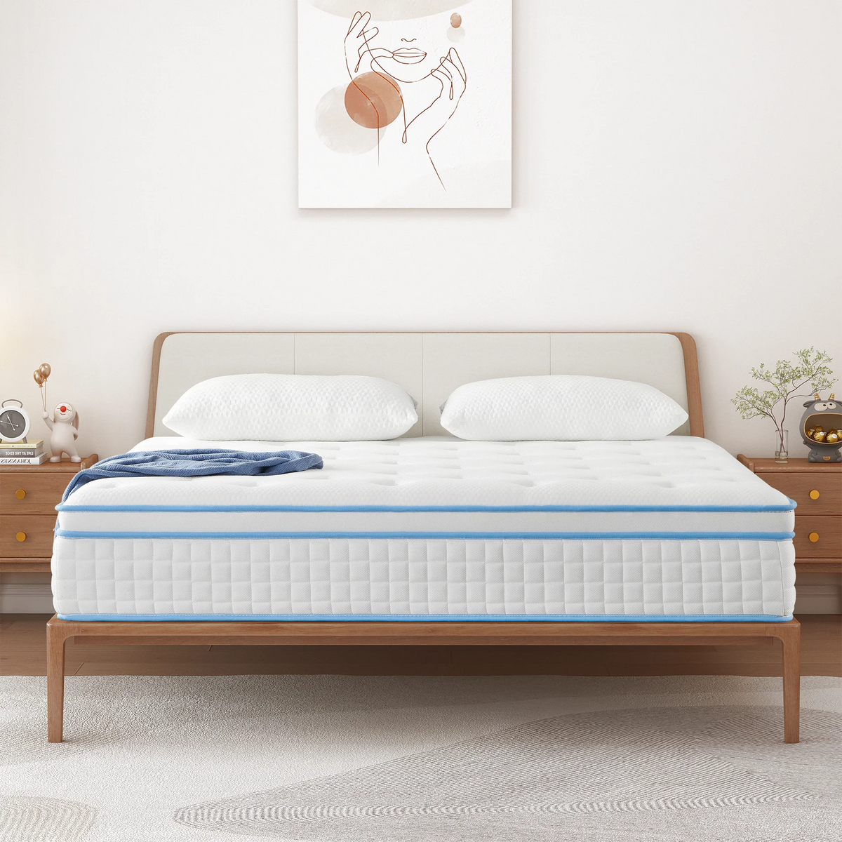 14 Inch Gel Memory Foam Innerspring Queen Mattress J488449