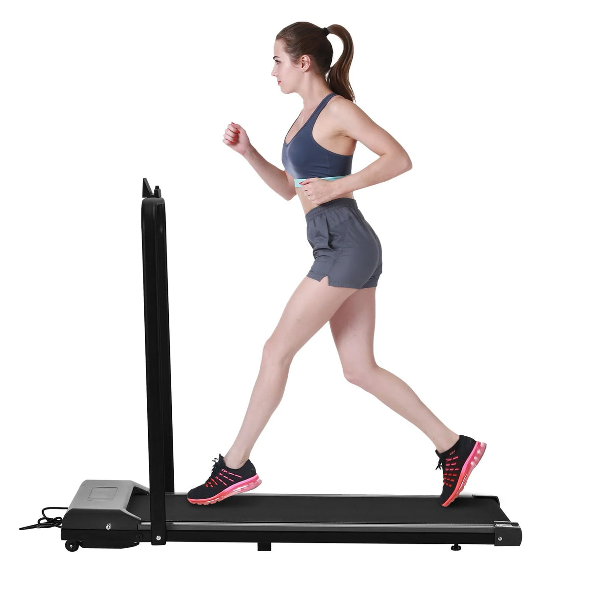 2 In 1 Foldable Small Electric Treadmill F612