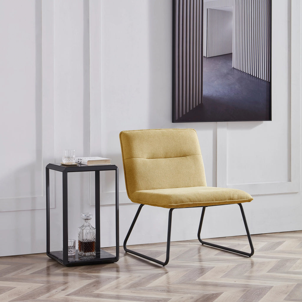 Beige Fabric Accent Chair K7821