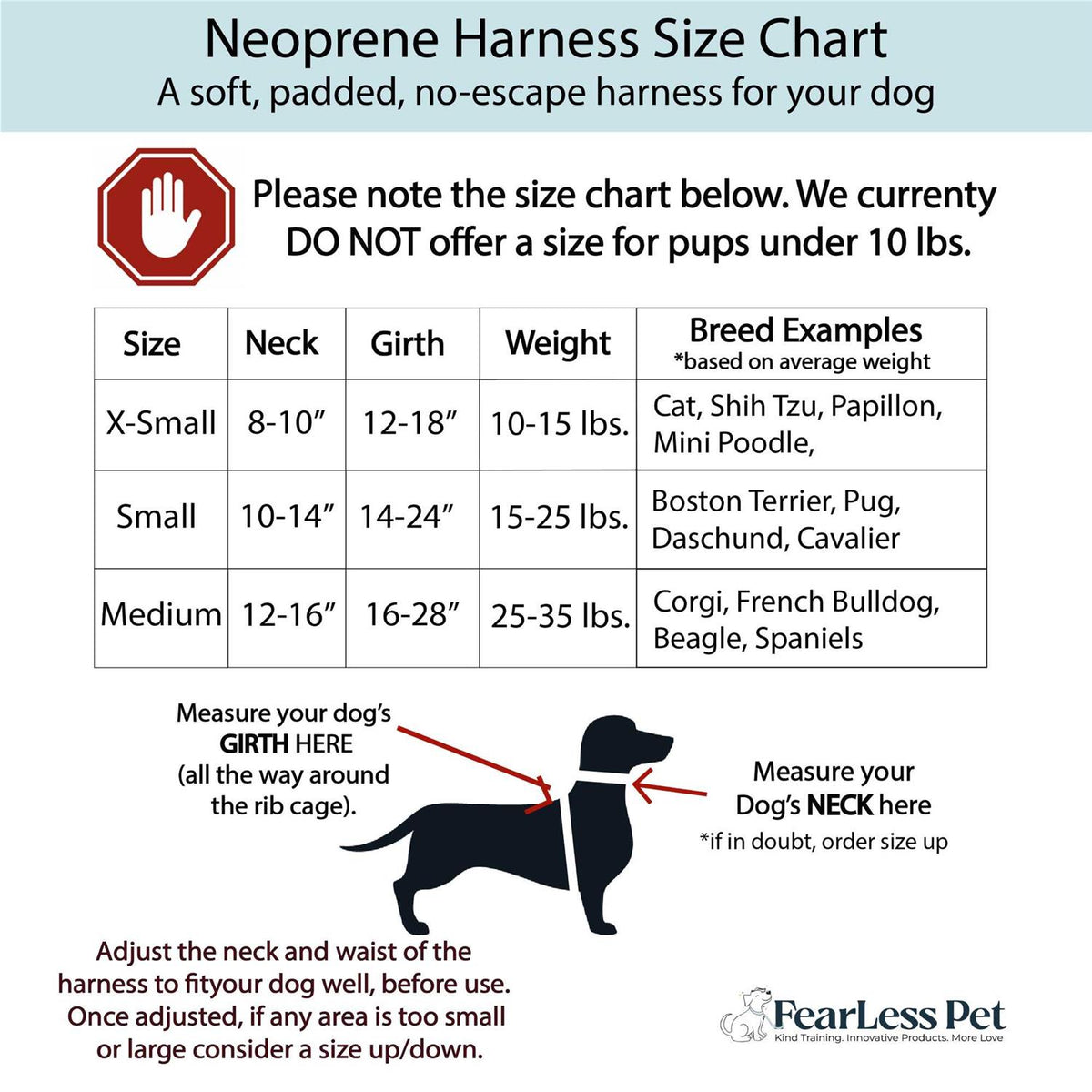 Adjustable No Pull No Escape Neoprene Dog Harness P8935