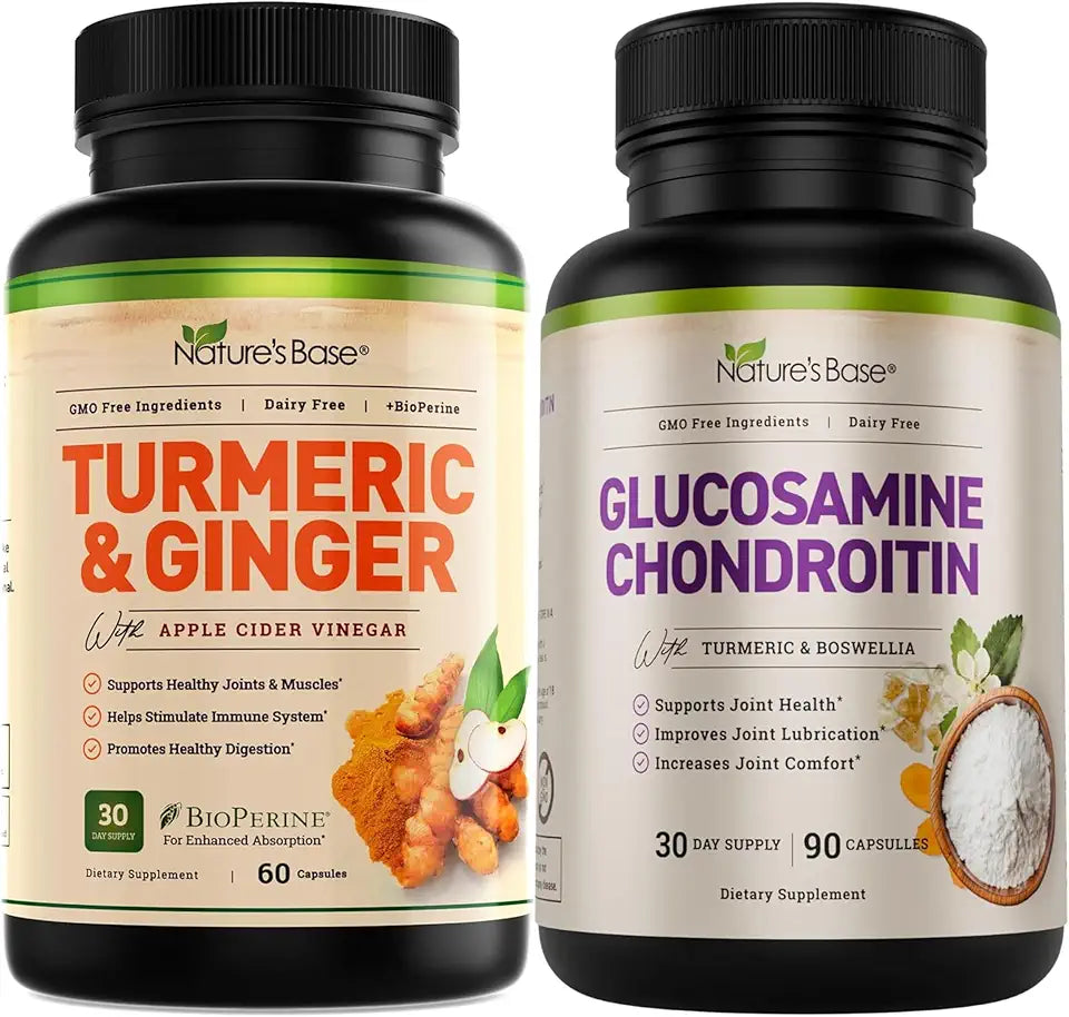 Turmeric & Ginger 60 ct + Glucosamine Chondroitin 90 ct R68440