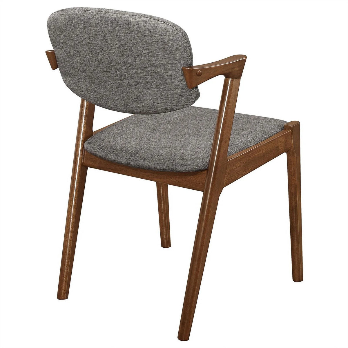 Grey Dark Walnut Dining Side Chairs Set of 2 O339453