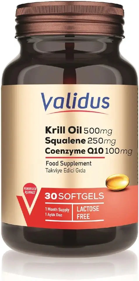 Krill Oil 500 mg + Squalene 250 mg 30 Softgel H913
