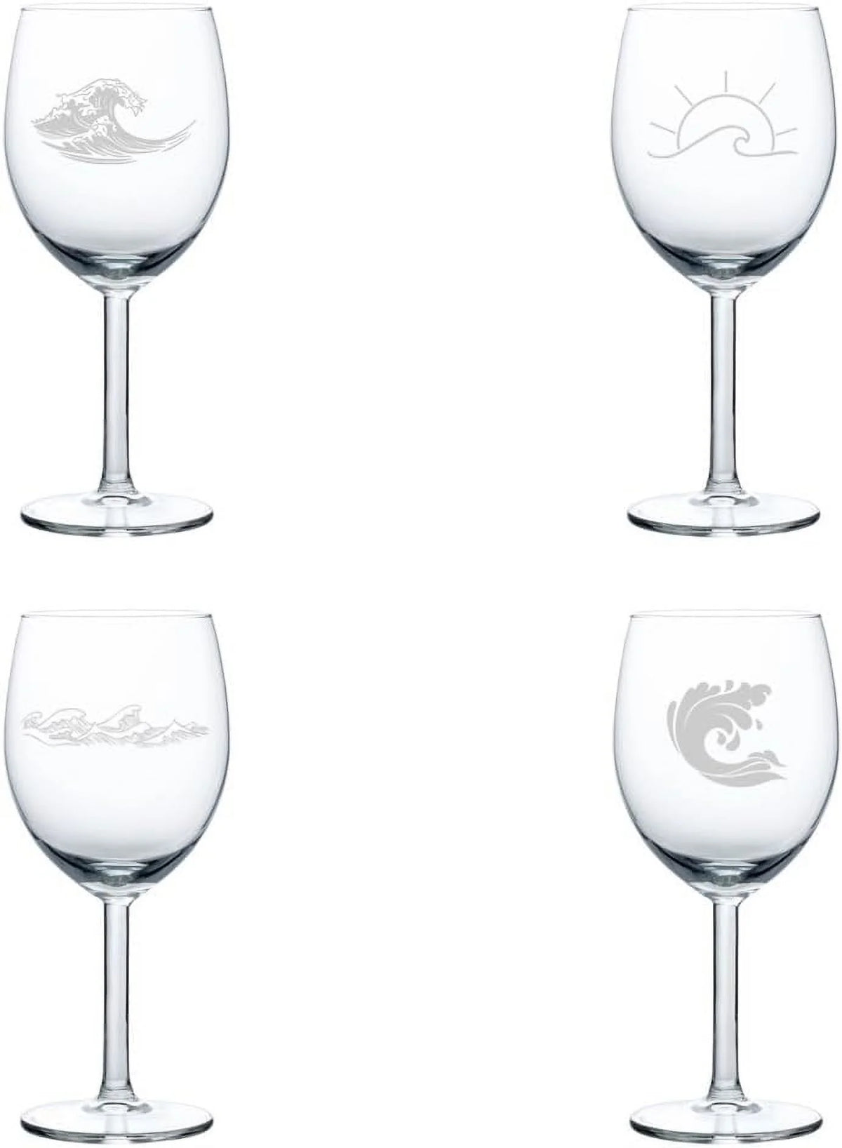 Set of 4 Wine Glass 10 oz Z29015
