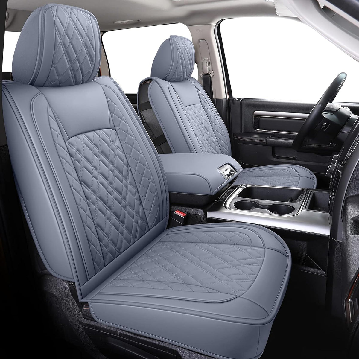 Faux Leather Seat Covers Full Set N7056