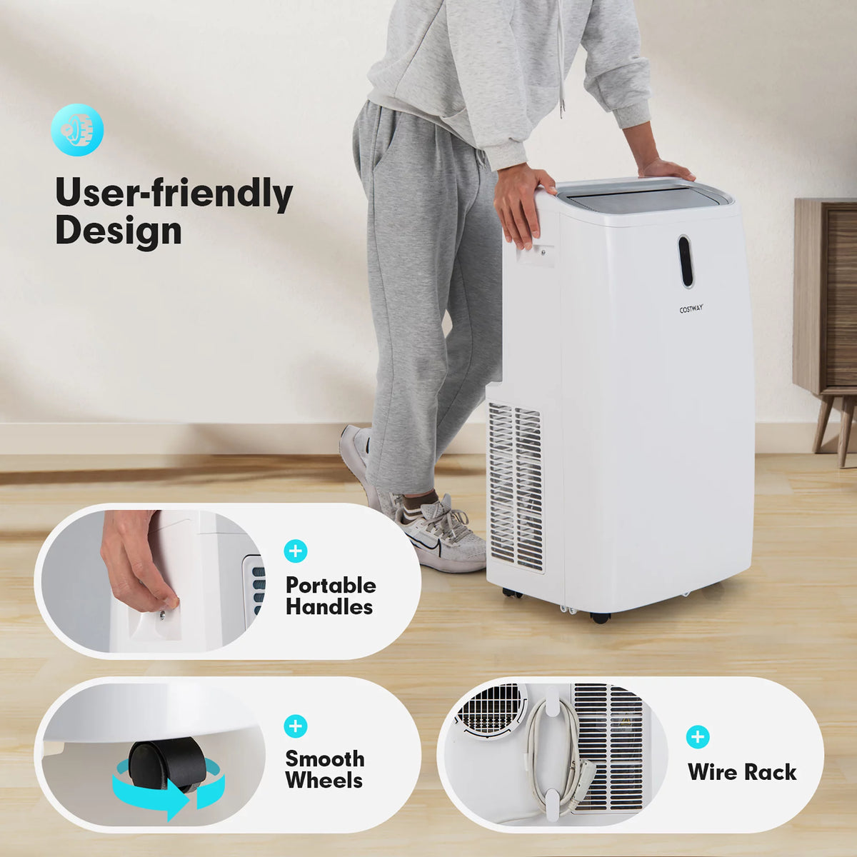 8800 BTU Portable Air Conditioner W124