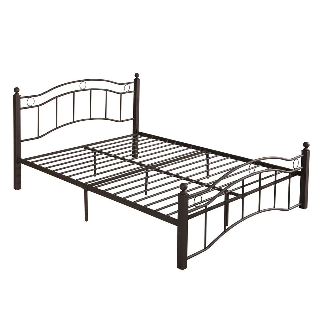 King Size Metal Bed Frame with Headboard and Footboard Z5760