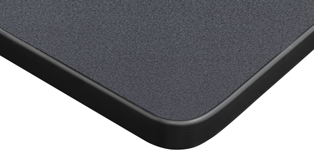 30" Square Folding Breakroom Table Grey Black C100