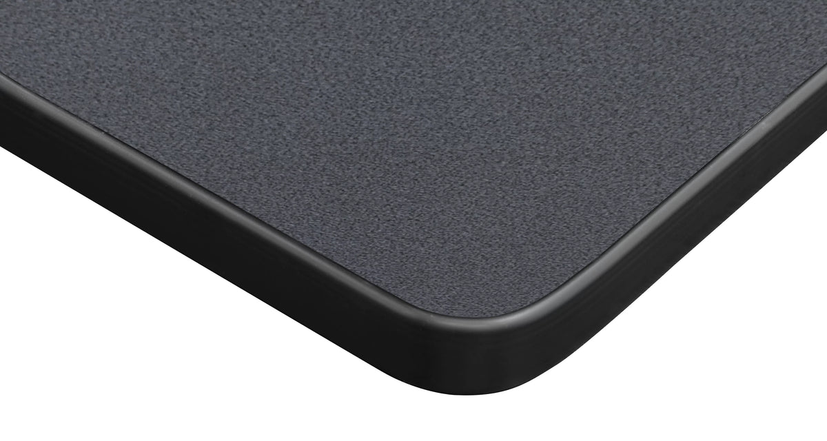 30" Square Folding Breakroom Table Grey Black C100