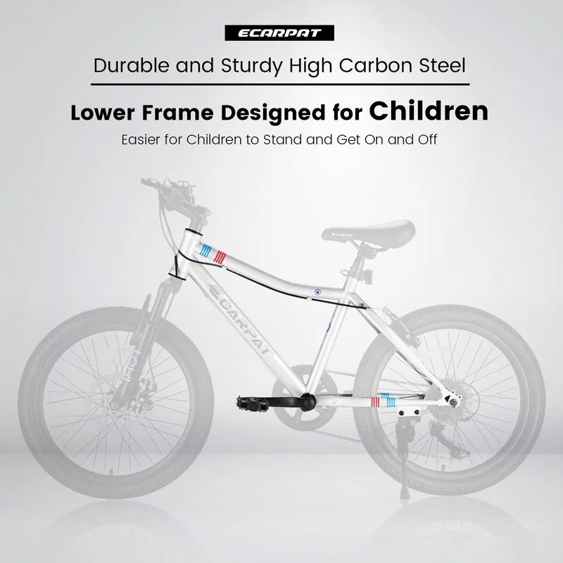 20in 7-Speed Kids Mountain Bike White E21963