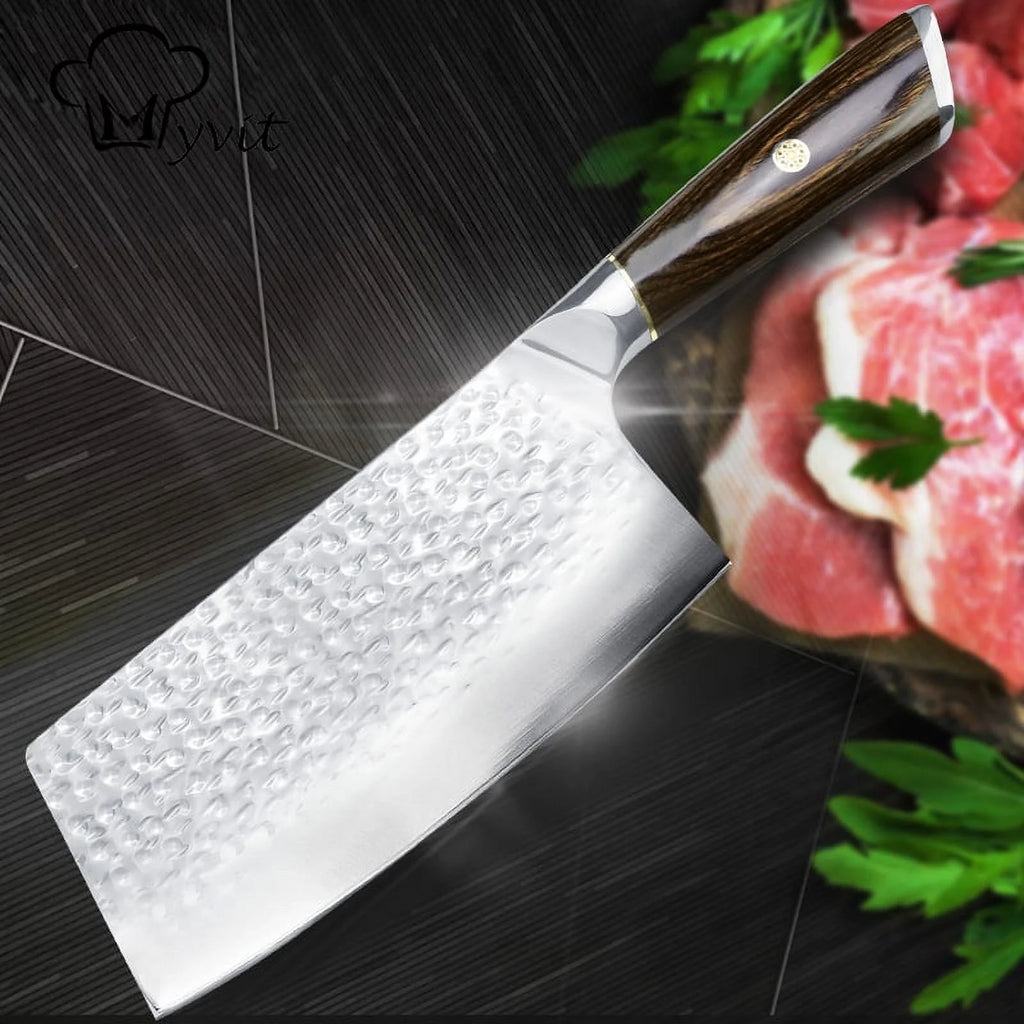 7 Inch High Carbon Stainless Steel Cleaver Knife W3427