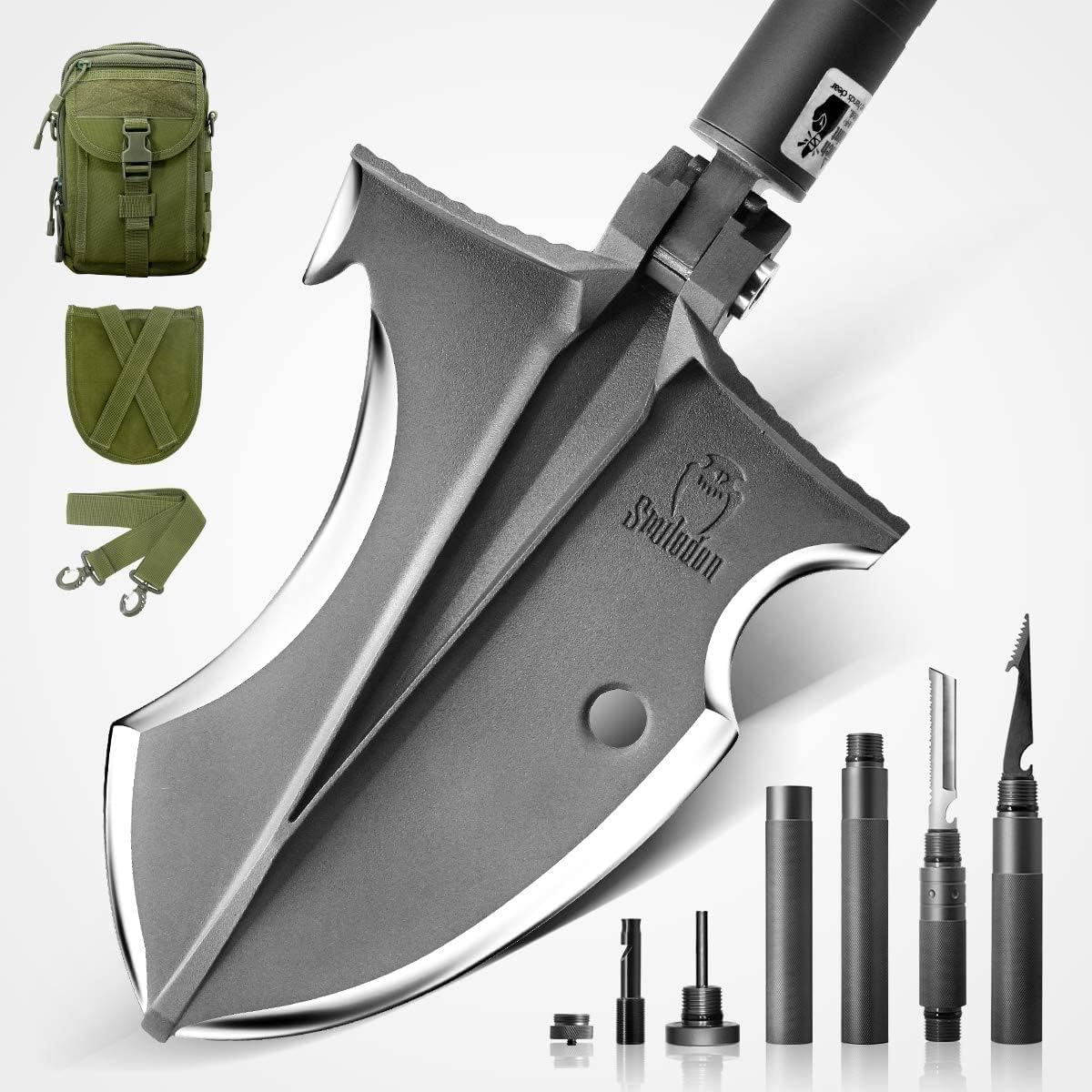 Folding Camping Shovel Multifunctional Multi Tool N3876