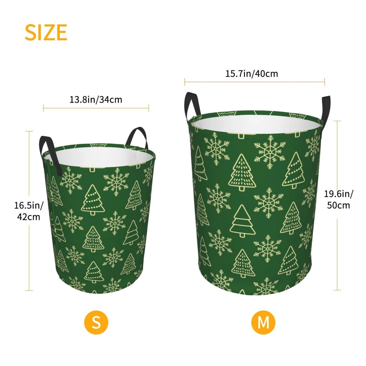 Waterproof Foldable Laundry Hamper with Handles T6136