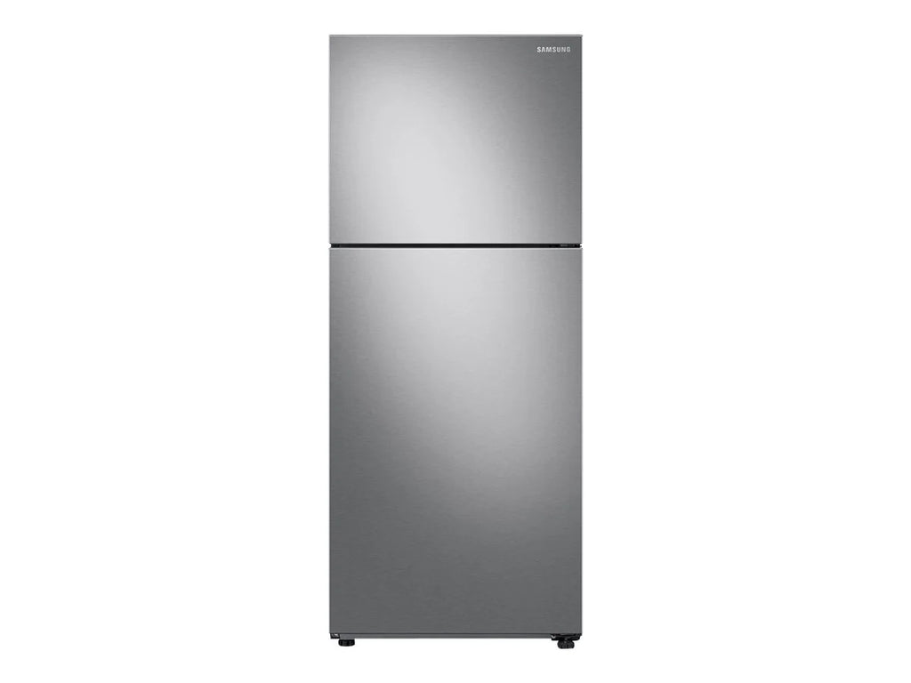 Top Freezer Freestanding Refrigerator Black Stainless Steel T7308