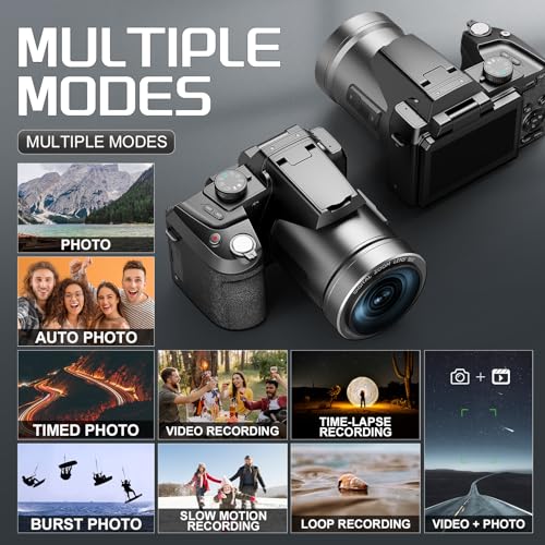 64MP Compact Digital Camera with WiFi Flash V880