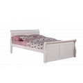 White Sleigh Bed with Slat-Kits A721