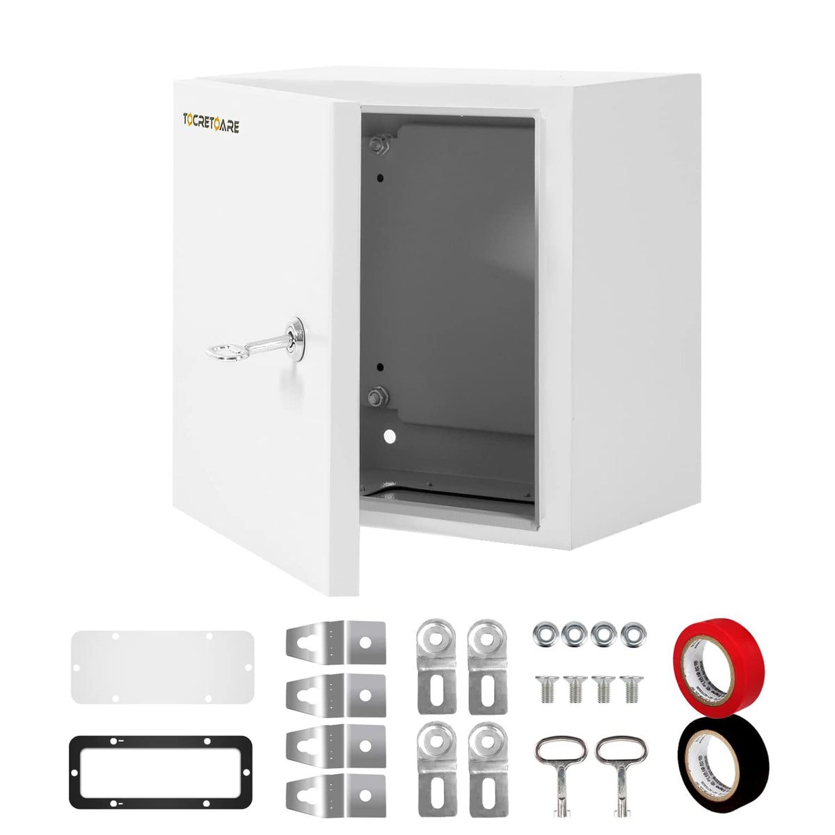 12 x 10 x 6'' IP66 Waterproof Steel Electrical Enclosure with Lock W9984