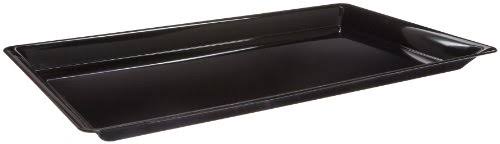 Heavyweight Plastic Rectangle Catering Tray 25 x 15-inch Black 20-Count V693