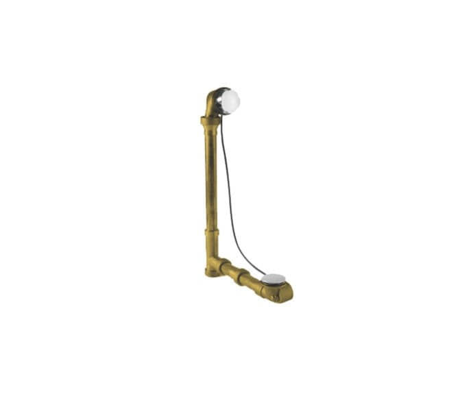 Brass Body Cable Operated Bath Waste & Overflow Drain I572