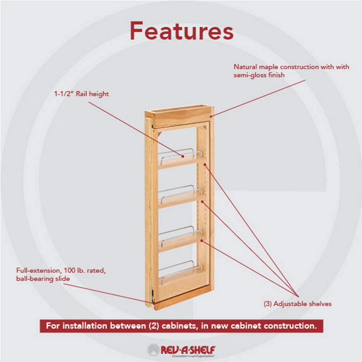 Pull-Out Between Cabinet Wall Filler Q79389