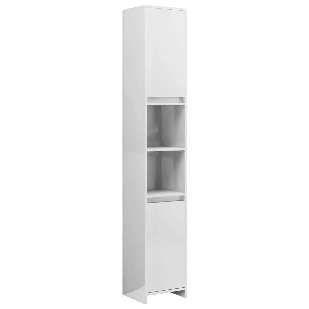 High Gloss White Chipboard Bathroom Cabinet U99070