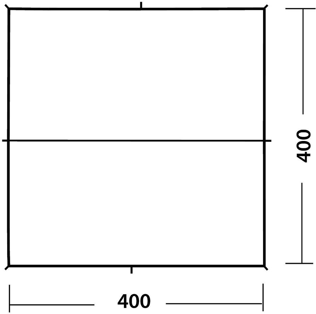 Tent Tarp 4x4m Grey A436