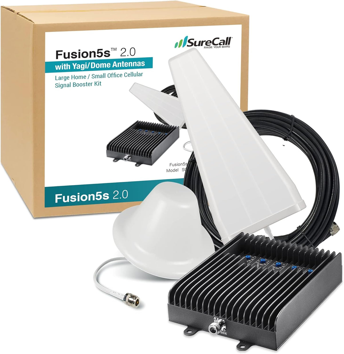 Cell Phone Signal Booster up to 10000 sq ft Omni Antennas 4G/5G Multi-User G728747