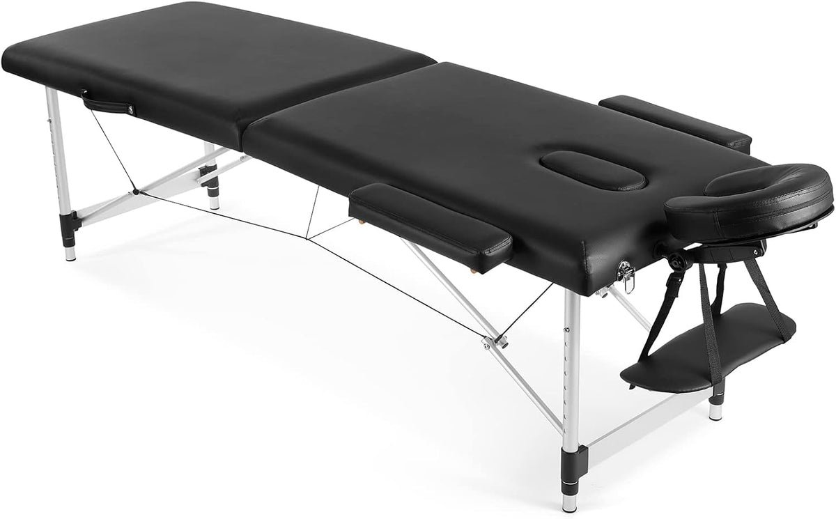 Black Adjustable Massage Table with Carrying Bag C6730