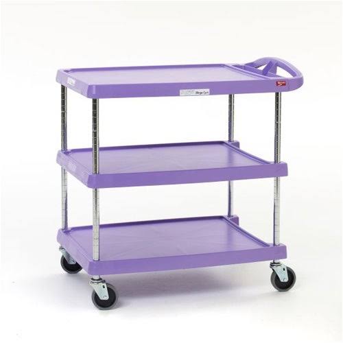 Purple 2-Shelf Utility Cart W191