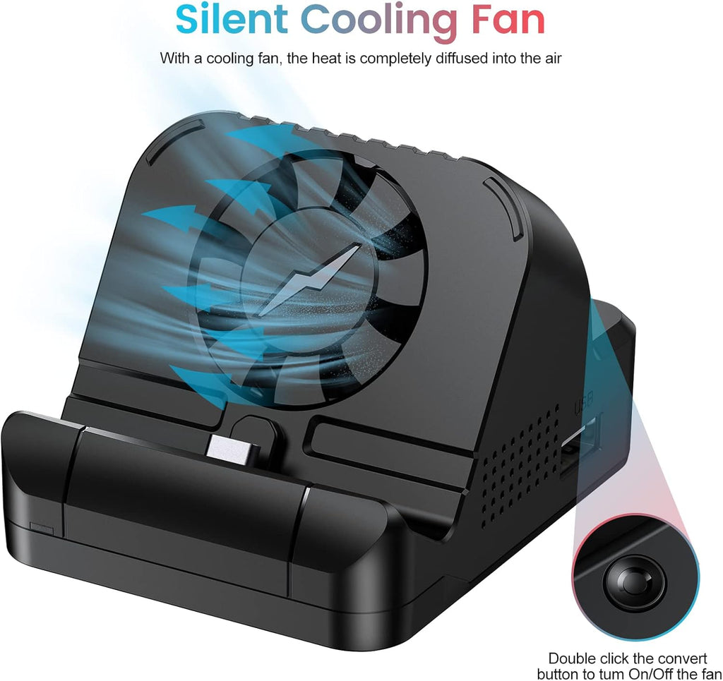 4K HDMI Portable Docking Station with Cooling Fan and USB 3.0 Port R9230