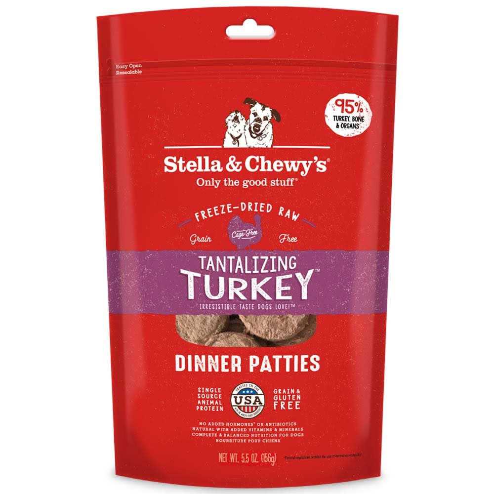 Freeze Dried Turkey Dinner Patties Dog Food M3999