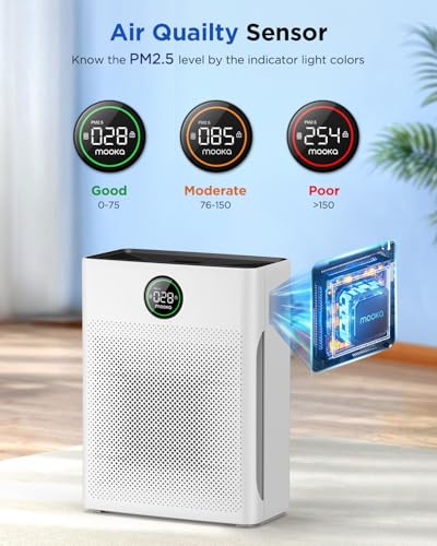 Air Purifier with Washable Filter, PM 2.5 Display N4868